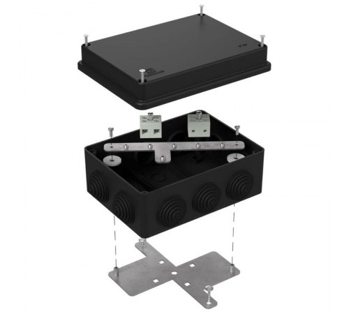 Коробка огнестойкая для о/п 40-0310-FR6.0-4 Е15-Е120 RAL9005 150х110х70 (6 шт/кор) черная  40-0310-9005-FR6.0-4  Промрукав