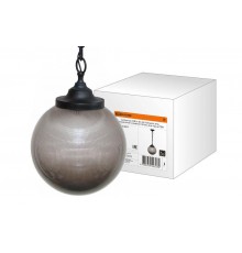 Светильник НСБ 02-60-255 УХЛ4 60 Вт, IP40, шар дымчатый с огранкой 250 мм, цепь черная  SQ0313-0011  TDM