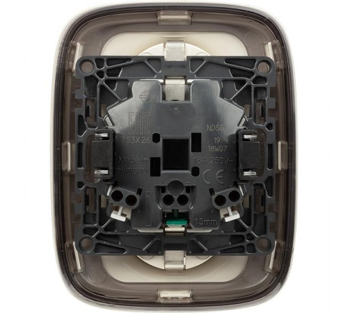 Valena ALLURE DIY Сл.кость Розетка 2-ая с/з с защитными шторками, безвинт.зажим  753826  Legrand