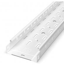 Лоток перфорированный Стандарт 150х50х3000 (0,7 мм) RAL 9003 (12 м/уп)  PR16.10324  Промрукав
