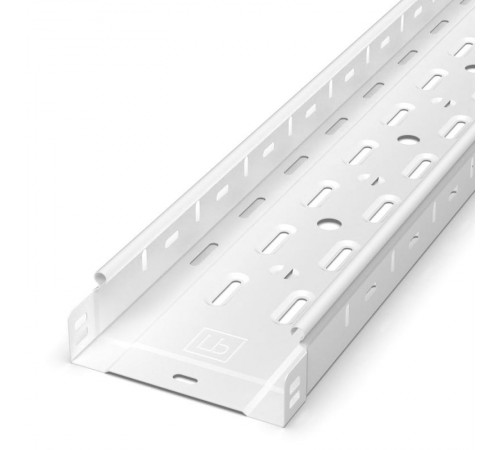 Лоток перфорированный Стандарт 150х50х3000 (0,7 мм) RAL 9003 (12 м/уп)  PR16.10324  Промрукав