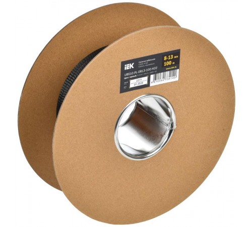 Оплетка кабельная 8-13мм полиэстер 100м черная   UBS10-PL-0813-100-K02  IEK