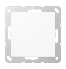 Крышка без отверстий, фиксация защёлкиванием, для произвольных вырезов (либо использование в качестве заглушки), возможно IP44; термопласт; белый; A50
