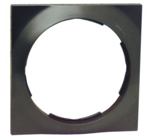 Simon 88 Рамка декоративная, 3 поста, круг в квадрате, S88, графит  88632-38  Simon