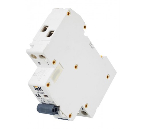 Выключатель автоматический дифференциального тока АВДТ B06S 1P+NP C6 30мА тип A (18мм) ARMAT IEK  AR-B06S-1N-C06A030  IEK