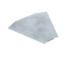 Крышка угла горизонтального 45 градусов Профи INOX (AISI 316) 600 (1,0 мм)  PR16.16950  Промрукав