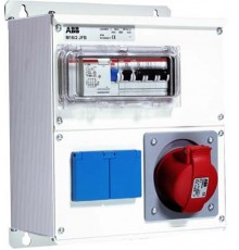 Бокс M16/2 JFB CTFL с розеткамии фланцами в сборе ,металл, IP44  2CMA100020R1000  ABB