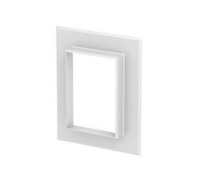 Настенная стыковая рамка кабельного канала Rapid 80 90x130 мм (алюминий,белый) (G-AWAG90130RW)  6279030  OBO Bettermann