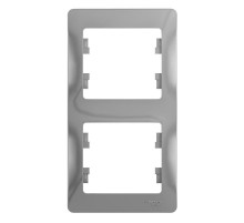 Glossa Алюминий Рамка 2-ая, вертикальная  GSL000306  SE