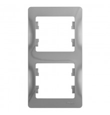 Glossa Алюминий Рамка 2-ая, вертикальная  GSL000306  SE