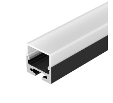 Профиль с экраном SL-LINE-2011M-2500 BLACK+OPAL SQUARE  027993  Arlight