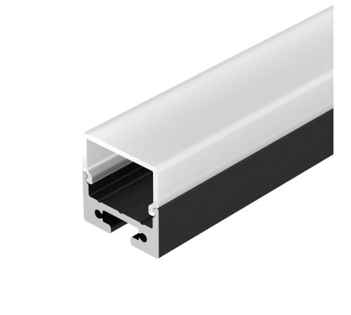 Профиль с экраном SL-LINE-2011M-2500 BLACK+OPAL SQUARE  027993  Arlight