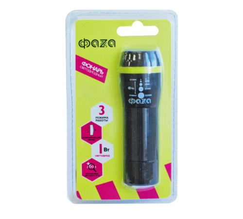 Фонарь универсальный P8-L1WZ-gn (черн/зел)  5006362  ФАZА