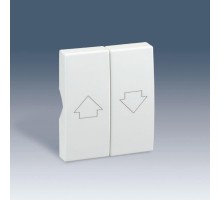 Simon 82 Клавиша (2шт) на выключатель 2-кл проходной для управления жалюзи, S82C, графит  82029-58  Simon