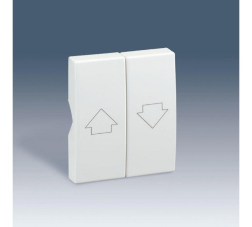 Simon 82 Клавиша (2шт) на выключатель 2-кл проходной для управления жалюзи, S82C, графит  82029-58  Simon