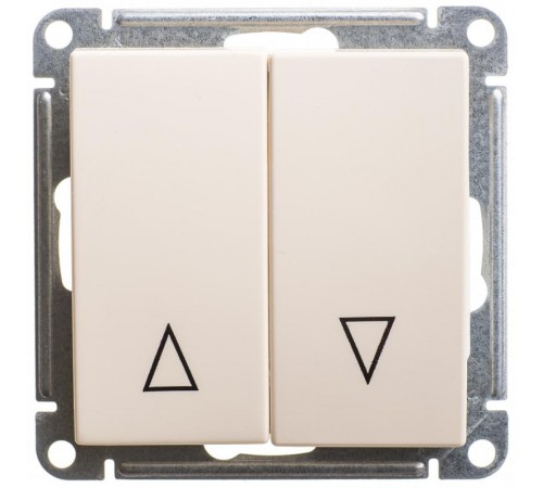 W59 Слоновая кость Выключатель 2-клавишный, с мех. блокировкой для Жалюзи  VS410-253-2-86  SE