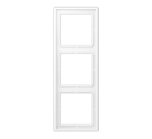 Рамка 3 поста; дюропласт; белый матовый  LS983WWM  Jung