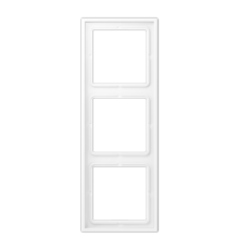 Рамка 3 поста; дюропласт; белый матовый  LS983WWM  Jung
