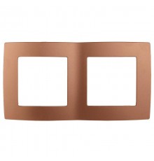 Рамка на 2 поста 12-5002-14  ,  медь  Б0019372  ЭРА
