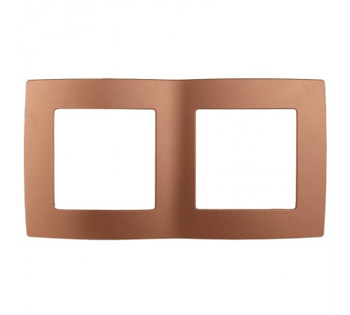 Рамка на 2 поста 12-5002-14  ,  медь  Б0019372  ЭРА