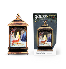 Фонарь новогодний светодиодный "Олененок" серия Holiday, 0,1W, тёплый свет, бронзовый, батарейки в комплекте, 1/100  HL031  Gauss