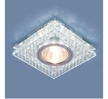 Светильник точечный встраиваемый 8391 MR16 CL/SL прозрачный/серебро  a036609  Elektrostandard