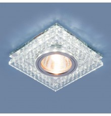 Светильник точечный встраиваемый 8391 MR16 CL/SL прозрачный/серебро  a036609  Elektrostandard