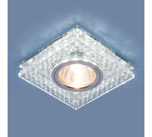 Светильник точечный встраиваемый 8391 MR16 CL/SL прозрачный/серебро  a036609  Elektrostandard