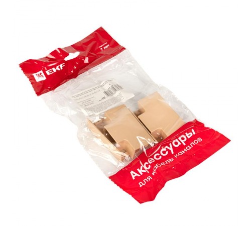 Угол T-образный (25х16) (4 шт) Plast EKF PROxima   под светлое деревоtchl-25-16x4EKF