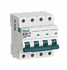 Выключатель автоматический четырехполюсный ВА-105 20А D 10кА  13238DEK  DEKraft