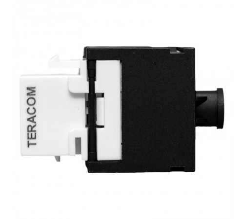 Модуль Keystone TERACOM PRO Cat.5E неэкранирован 110 IDC 180 градусов самозажим черный TRP-KSTN-T180D-5EUTP-BLK  EKF