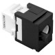 Модуль Keystone TERACOM PRO Cat.5E неэкранирован 110 IDC 180 градусов самозажим черный TRP-KSTN-T180D-5EUTP-BLK  EKF