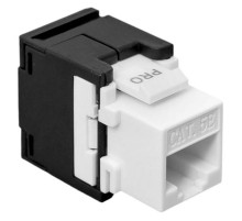 Модуль Keystone TERACOM PRO Cat.5E неэкранирован 110 IDC 180 градусов самозажим черный TRP-KSTN-T180D-5EUTP-BLK  EKF