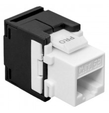 Модуль Keystone TERACOM PRO Cat.5E неэкранирован 110 IDC 180 градусов самозажим черный TRP-KSTN-T180D-5EUTP-BLK  EKF