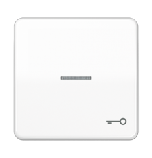 Клавиша с окошком и символом "ключ" для выключателей с подсветкой; белая  CD590KO5TWW  Jung