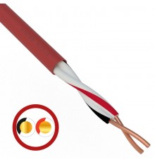 Кабель для пожарной сигнализации REXANT КПСВВнг(А)-LS 1x2x0,50 мм, бухта 200 м 01-4860  REXANT