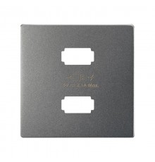Накладка для зарядного устройства 2xUSB цвета матовый титан S82 Concept  8221096-096  Simon