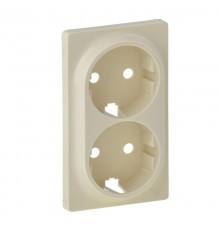 Valena LIFE Сл.кость Накладка розетки с/з 2-ной  754951  Legrand