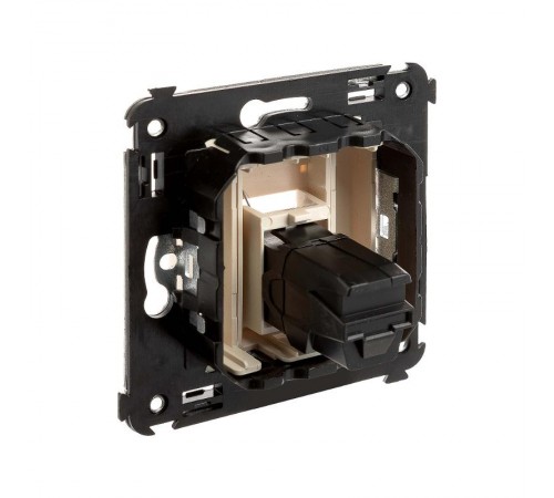 USB 2.0 розетка одинарная в стену, тип А-А, "Avanti", "Ванильная дымка"  4405403  DKC