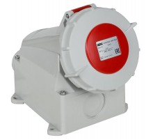 Розетка стационарная ССИ-1242 32А-6ч 380В 3P+PE IP67  PSR12-032-4-0-67  IEK
