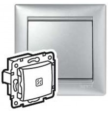 Valena Алюминий Переключатель перекрестный 1-клавишный с подсветкой  770148  Legrand