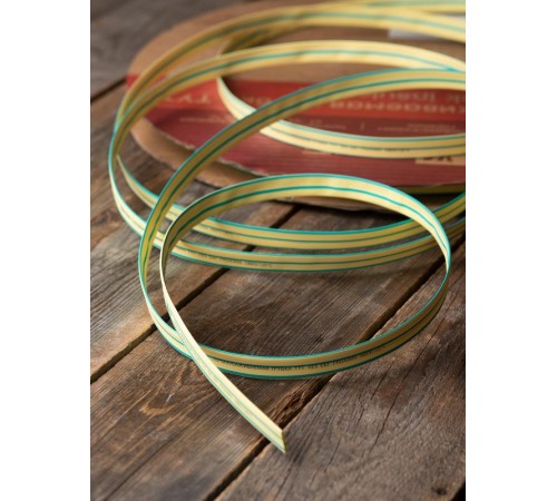 Термоусаживаемая трубка ТУТ нг 12/6 жел-зел EKF PROxima  tut-12-yg  EKF