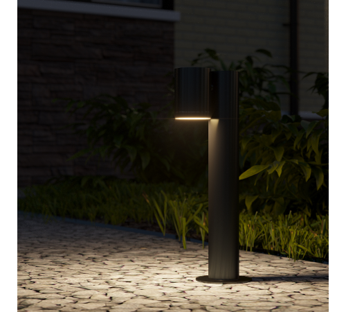 Светильник садово-парковый Sonata ландшафтный столб, 1xGU10, 163*110*440mm, 170-240V / 50Hz, Max.35W IP54  GD156  Gauss