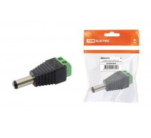 Разъём питания штекер 2.1х5.5 с клеммной колодкой, инд. упаковка  SQ1809-0044  TDM