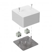 Коробка огнестойкая для кабель-канала 40-0460-FR2.5-4 Е15-Е60 (латунь) 85х85х45 IP42 4p, 2.5 мм.кв. 40-0460-FR2.5-4-Е60  Промрукав