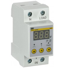 Реле напряжения РН-д однофазное 36мм 50А   IVR21-1-50  IEK
