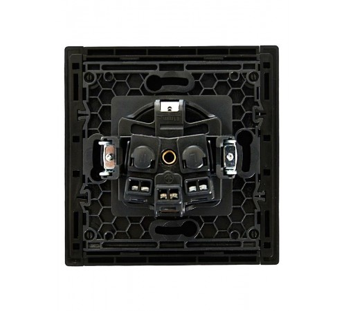 FORTE&PIANO Розетка с заземлением в/к 16А FP116 черный  FP-R11-16-K02  IEK