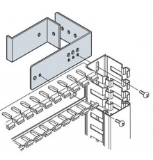 Держатель для перф.каб-канала (4шт),металл  AD1098  ABB