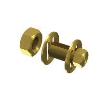 Заземляющая шпилька М10 (комплект), латунь, 060105  ЗШП-10-Л   Ostec