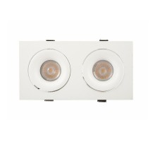 Светильник светодиодный встраиваемый DK2122-WH , IP20, 50Вт, GU10, белый, алюминий  DK2122-WH  DENKIRS
